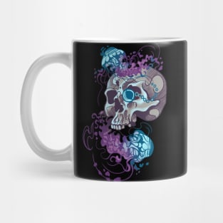 Jellyfish Skull with Monocle Mug